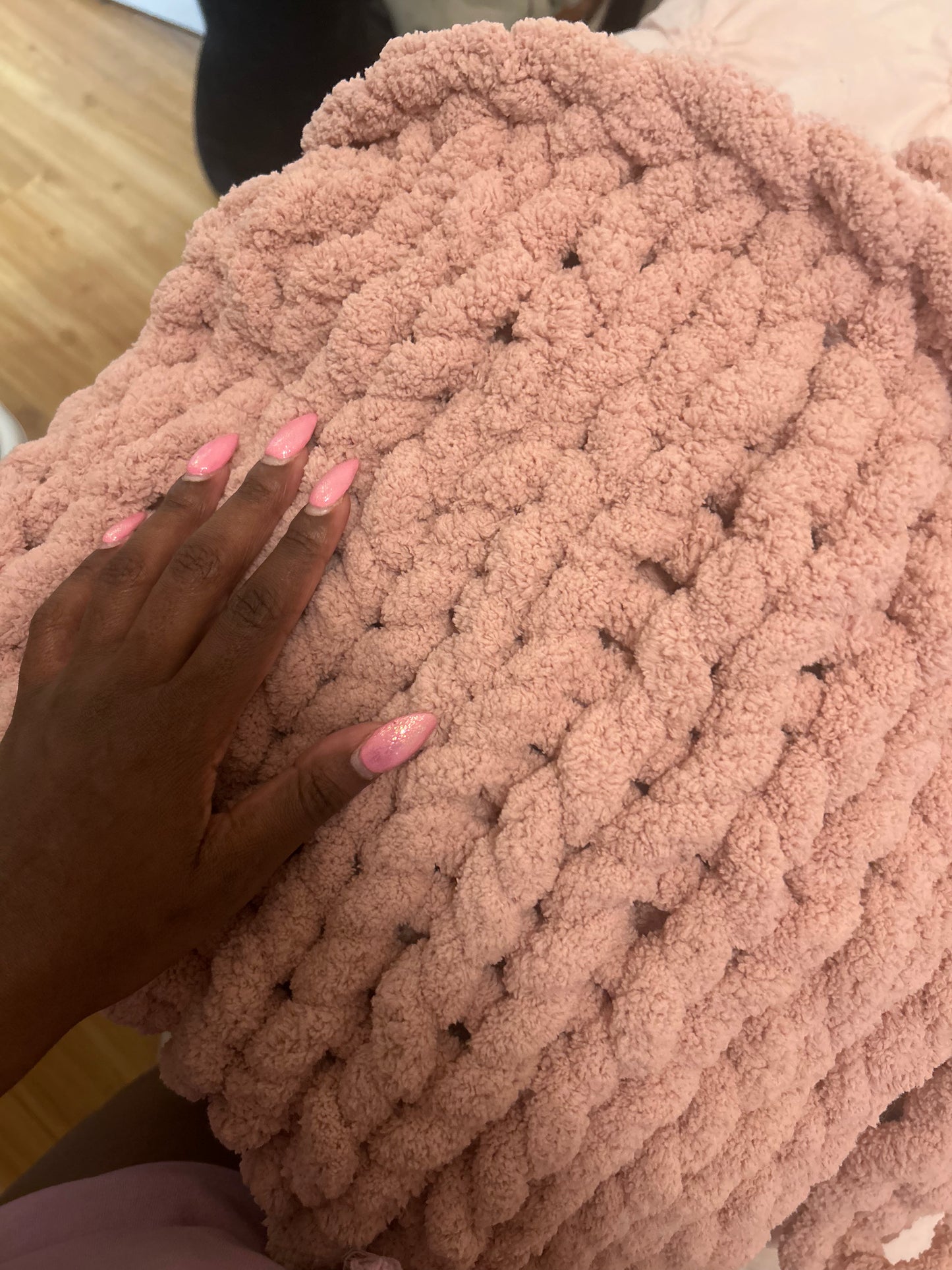 Chunky Knit Blanket - PHYSICAL PRODUCT